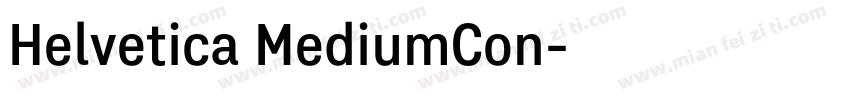 Helvetica MediumCon字体转换